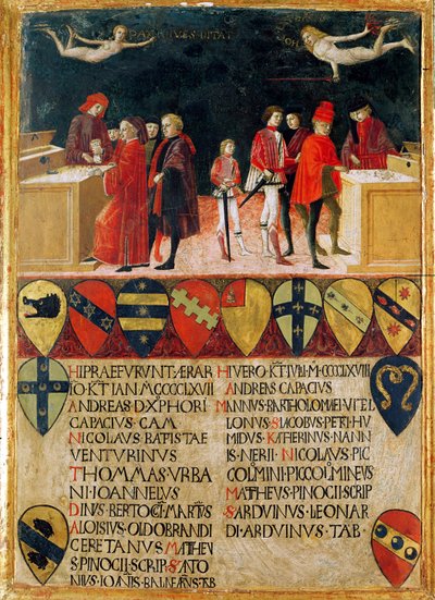 Le Finanze del Consiglio in Tempo di Guerra e di Pace, 1468 da Benvenuto di Giovanni