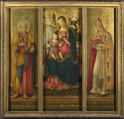 Vergine con Bambino e Santi Pietro e Nicola da Benvenuto di Giovanni