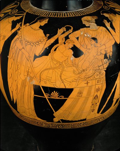 Il giovane Eracle combatte contro due serpenti inviati da Zeus ... da Berlin Painter