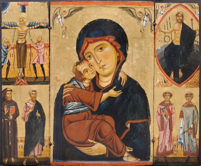 Vergine e Bambino con santi, c.1230s da Berlinghiero Berlinghieri