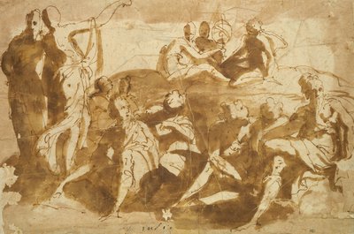 Figure per un paesaggio celeste da Bernadino India