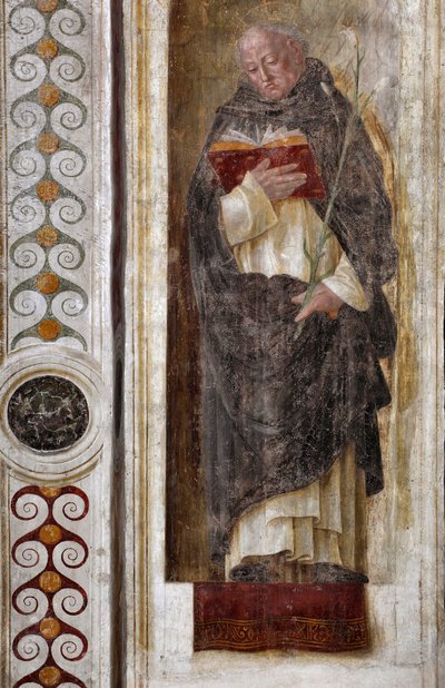 Rappresentazione di Santa Domenica di Guzman (ca. 1170-1221) (San Domenico) da Bernadino Jacobi Butinone