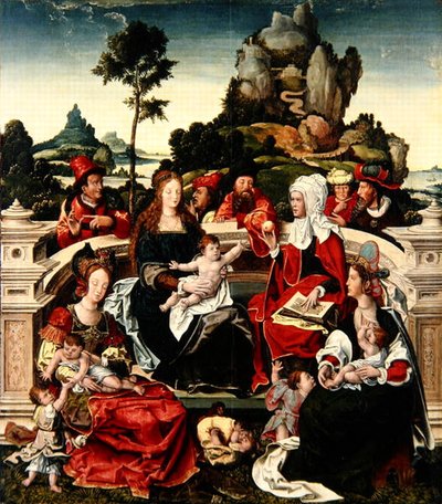 La Santa Parentela da Bernaert van (circle of) Orley