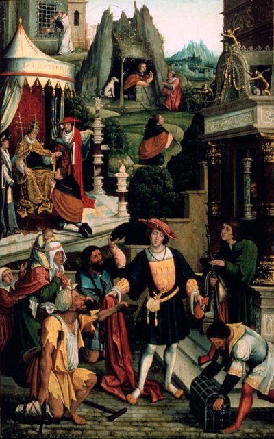 Leggenda di San Rocco, 16° secolo da Bernard van Orley