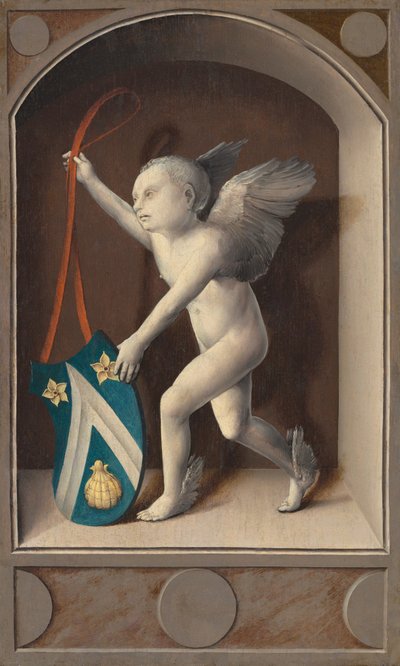 Putto con le armi di Jacques Coëne [retro], c. 1513 da Bernaert van Orley
