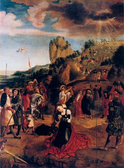 Il martirio di Santa Caterina, XVI secolo da Bernard van Orley