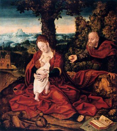 Il riposo durante la fuga in Egitto, XVI secolo da Bernard van Orley