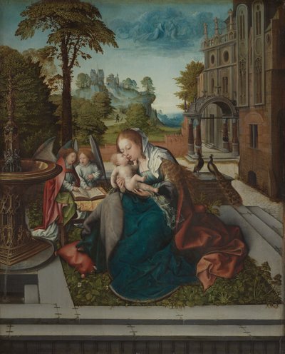 Vergine e Bambino con angeli, ca. 1518 da Bernard van Orley