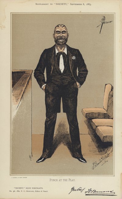 Mr F C Burnand, Editore di Punch da Bernard (after) Partridge