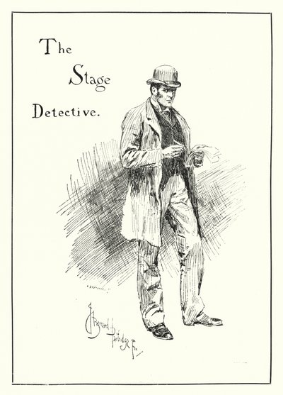 Il detective di scena (incisione) da Bernard (after) Partridge