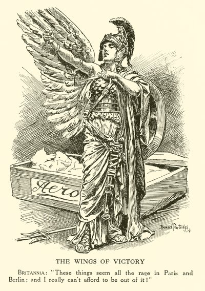 Le ali della vittoria da Bernard (after) Partridge