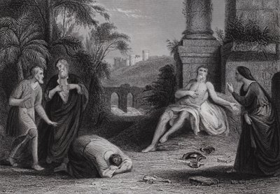 "Il Signore ha dato e il Signore ha tolto, benedetto sia il nome del Signore" da Bernard (after) Picart