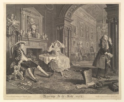 Matrimonio alla moda, Piatto II, 1 aprile 1745 da Bernard Baron