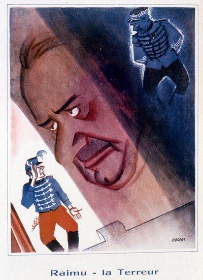 Raimu: Il Terrore - Illustrazione di Bernard Becan in "Fantasio" del 15/11/1932 da Bernard Becan
