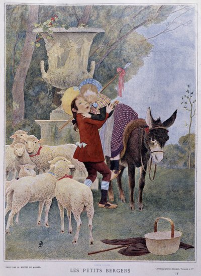 Piccoli Pastori - di Boutet de Monvel, inizio del XX secolo da Bernard Boutet de Monvel