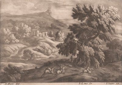 Paesaggio con cavaliere da Bernard Lens