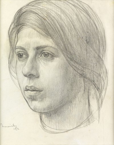 Testa di ragazza da Bernard Meninsky