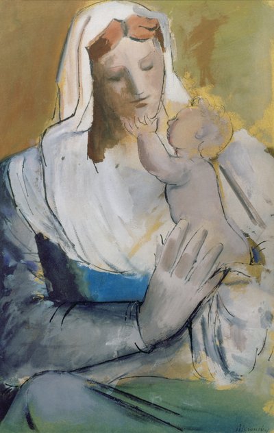 Madre e bambino da Bernard Meninsky