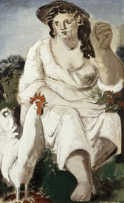 Contadina e Galletto Bianco da Bernard Meninsky