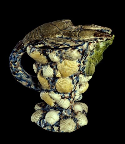 Acquamarina rustica con ceramica decorata con conchiglie. Realizzata da Bernard Palissy (1510-1589) 1565 Parigi, Museo del Louvre da Bernard Palissy