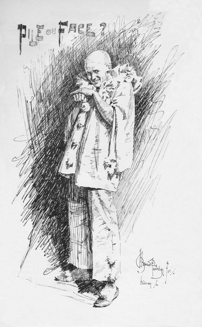 Schizzo di Clown, c1893, 1894 da Bernard Partridge