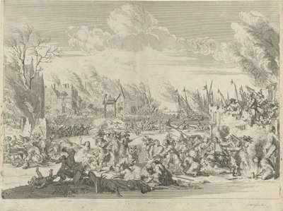 Crudeltà francesi a Bodegraven e Zwammerdam, 1672 da Bernard Picart (workshop of)