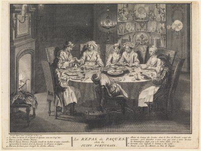 La celebrazione del pasto pasquale da Bernard Picart