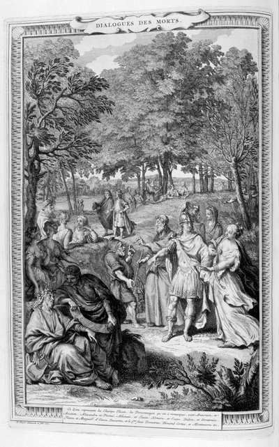 Dialoghi dei morti, 1728 da Bernard Picart