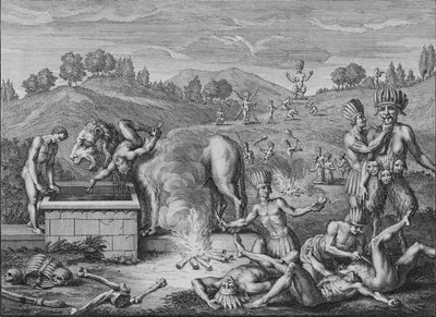Idoli di Tabasco, 1723 da Bernard Picart