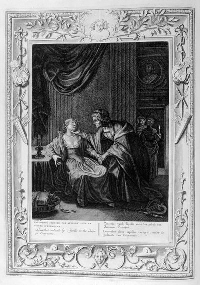 Leucothoe sedotta da Apollo in forma di Eurynome, 1733 da Bernard Picart