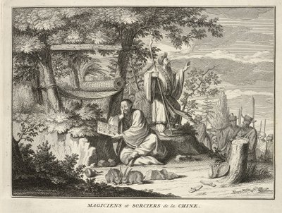 Magiciens et Sorciers de la Chine, da Cérémonies et Coutumes Religieuses de tous les Peuples du Monde, pub.1736 da Bernard Picart
