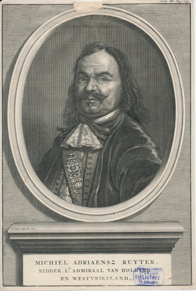 Michiel de Ruyter 1607-1676 Centro del patrimonio Rozet 300 191 d 2 A-51 da Bernard Picart