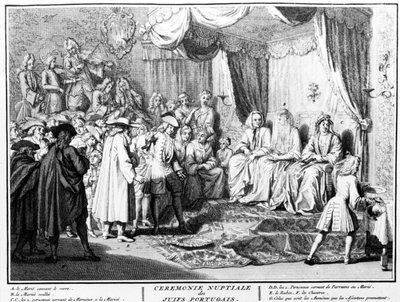 Cerimonia nuziale degli ebrei portoghesi ad Amsterdam, 1723 da Bernard Picart