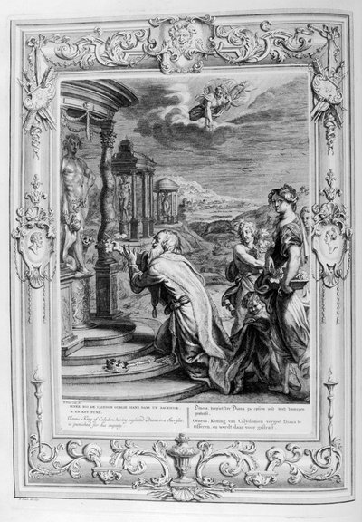 Oeneo, re di Calidone, è punito per la sua empietà, 1733 da Bernard Picart