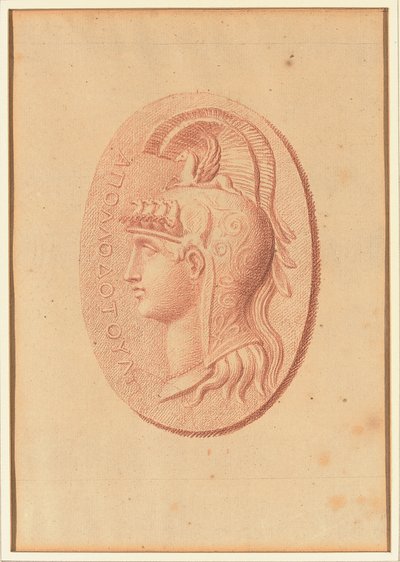 Uno dei quattro studi dopo cammei, tre con ritratti di profilo classici e uno con un rilievo frammentario di Cupido e due leoni che trainano un carro da Bernard Picart