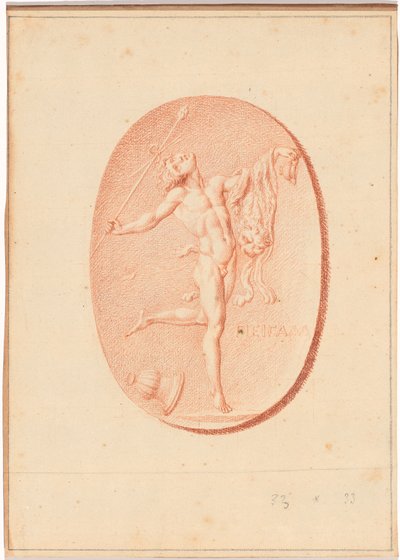 Uno dei sei cammei con soggetti mitologici e classici da Bernard Picart