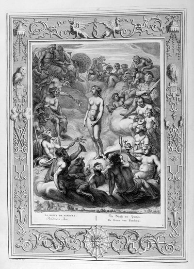 Il vaso di Pandora, 1733 da Bernard Picart