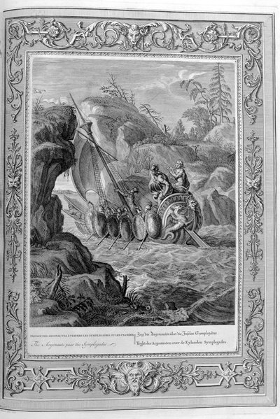 Passaggio degli Argonauti attraverso le Simplegadi, Ellesponto, 1733 da Bernard Picart