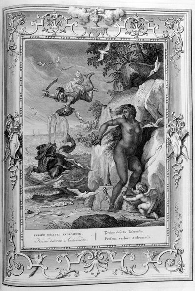Perseo libera Andromeda dal mostro marino, 1733 da Bernard Picart