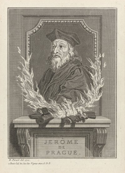 Ritratto di Girolamo da Praga, 1712 da Bernard Picart