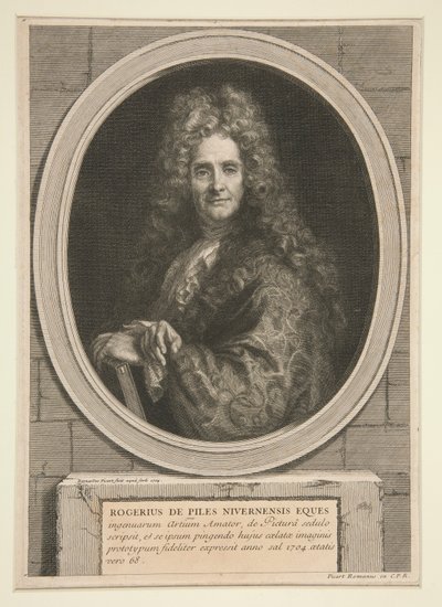 Ritratto di Roger de Piles da Bernard Picart