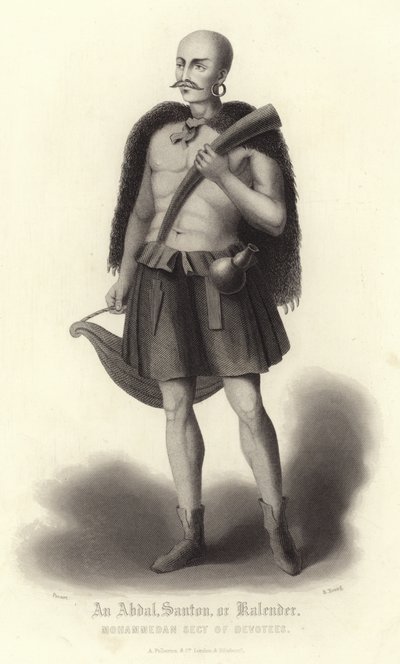 Ritratto di un Abdul, Santon o Kalender da Bernard Picart