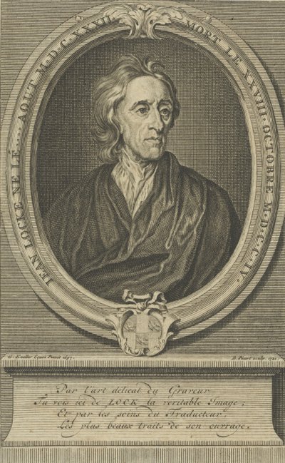 Ritratto del medico e filosofo John Locke 1632-1704, 1721 da Bernard Picart