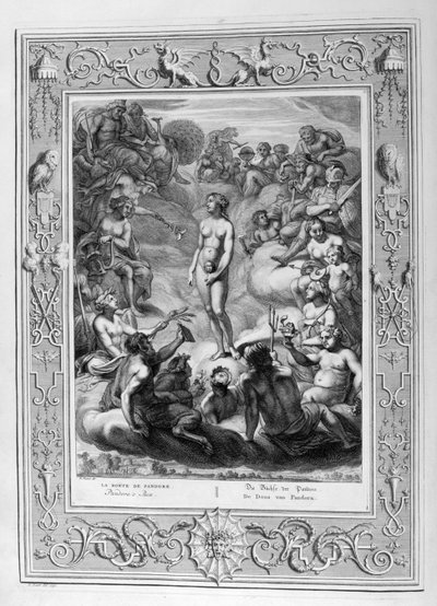 Il vaso di Pandora, 1730 da Bernard Picart