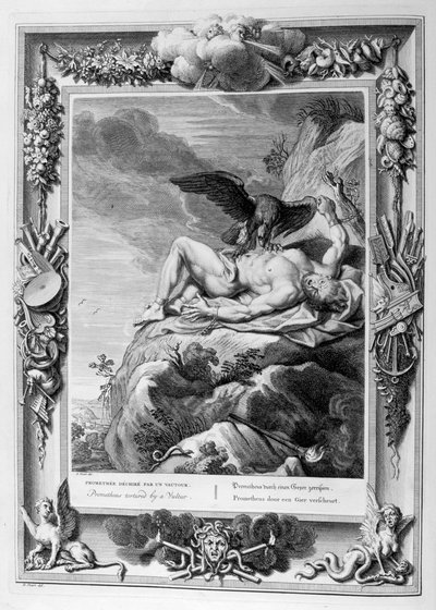 Prometeo torturato da un avvoltoio da Bernard Picart