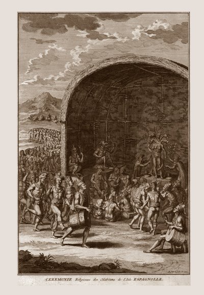 Cerimonia religiosa degli abitanti dell