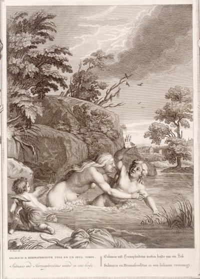 Salmacis e Ermafrodito uniti in un solo corpo, 1731 da Bernard Picart