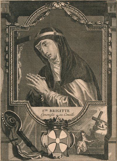 Santa Brigida, 1713 da Bernard Picart