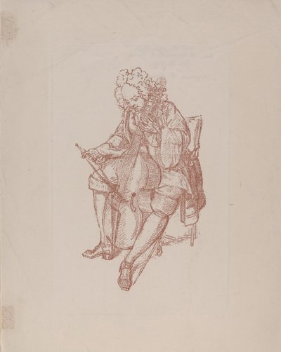 Il suonatore di viola da gamba, 1707 da Bernard Picart