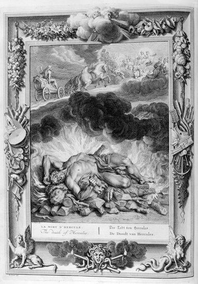 La morte di Ercole, 1733 da Bernard Picart